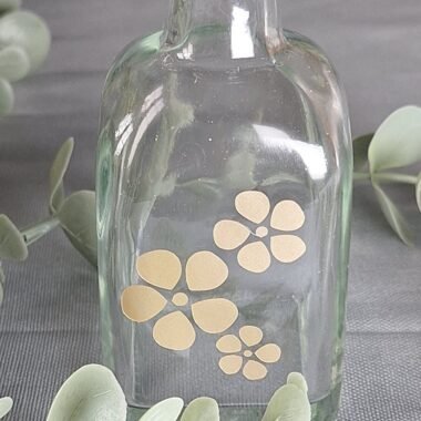 Hand Decorated Glass Bud Vase