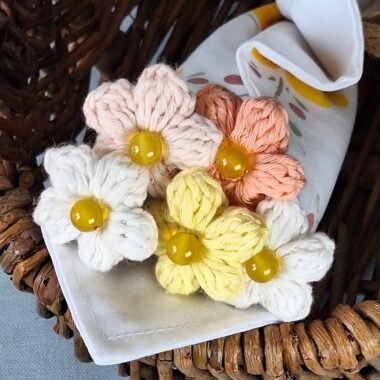 Bouquet of Crocheted Flowers – Spring Collection