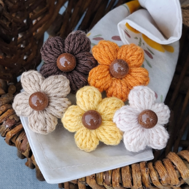 Bouquet of Crocheted Flowers – Autumn Collection