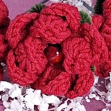 Handmade Crocheted Rose - Valentines Collection