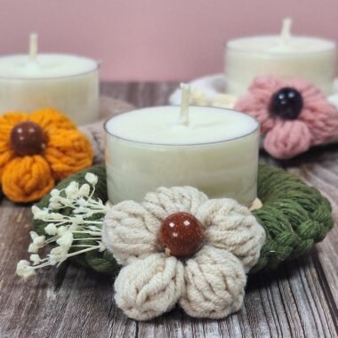 Handmade Macrame Tealight Holder